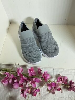 & Other Stories Light Gray Slip-On Knit Sneakers for Kids